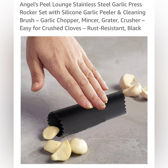 Stainless Steel Garlic Press - Picture 2 of 7